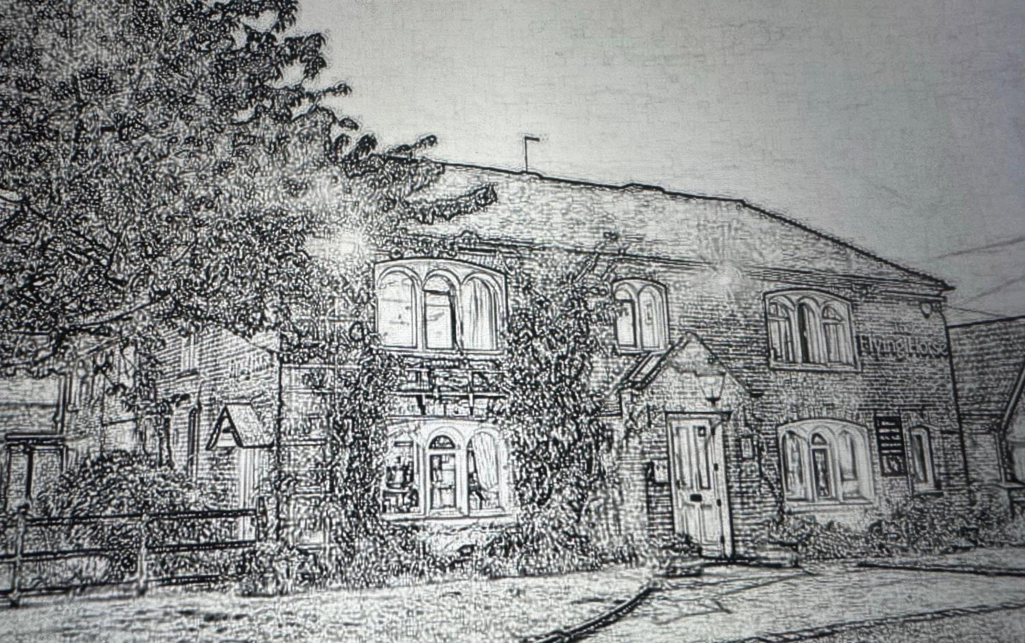 The Flying Horse Inn Boughton Aulph Exteriér fotografie